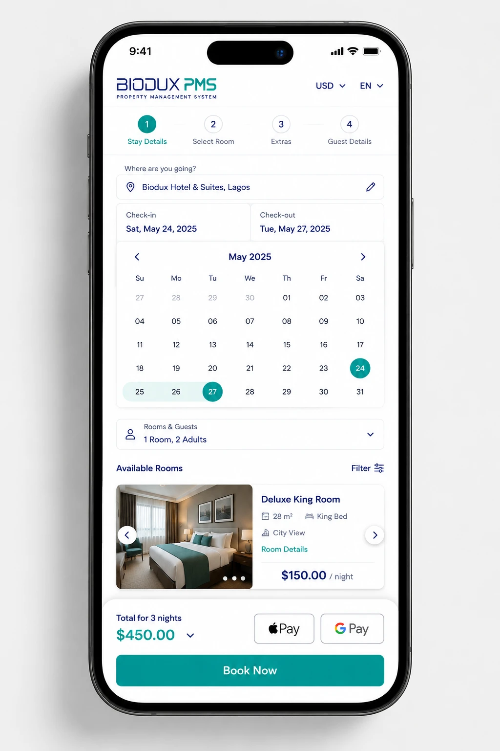 Mobile Conversion Optimisation interface